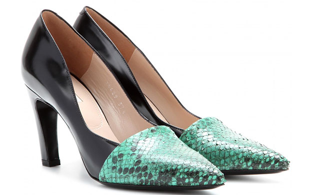 Dries van Noten schoenen spring 2014 RTW snakeskin pumps