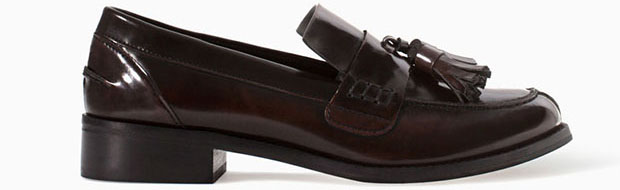 Zara sale klassieke mocassins met kwastjes