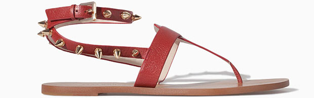 Zara sale rode sandalen