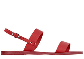 Ancient Greek Sandals red Clio