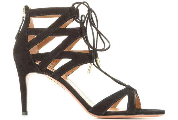 Aquazurra Beverly Hills suede sandaal
