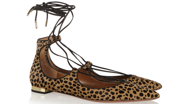 Aquazzura Christy flats leopard