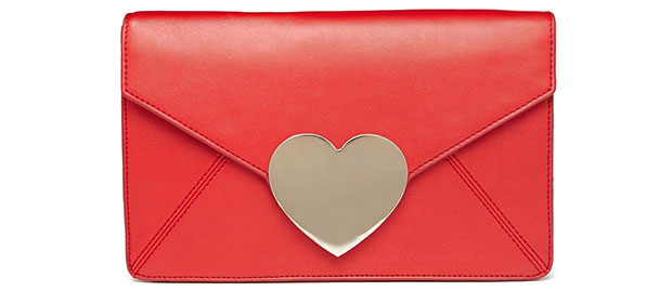 Asos heart clutch envelop