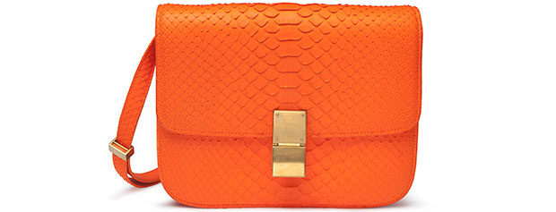 Céline classic box python orange