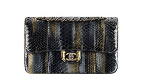 Chanel pre-fall tassen classic flap python
