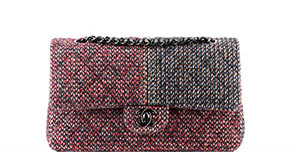 Chanel pre-fall tassen classic flap tweed red