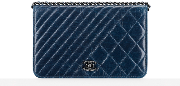 Chanel WOC navy quilted