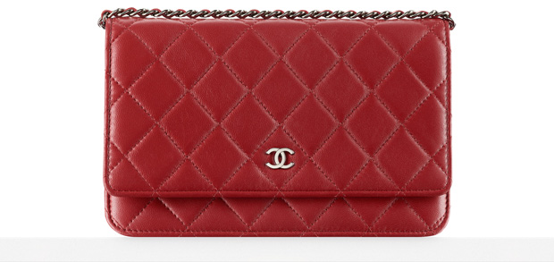 Chanel WOC red lambskin