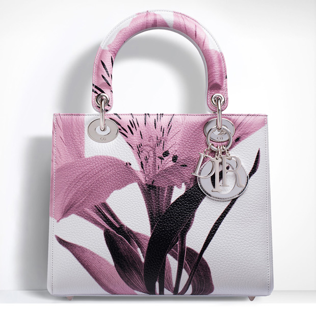 Dior Lady Dior deerskin printed alstroemia flower
