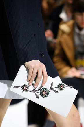 Dior RTW 2014 clutch white