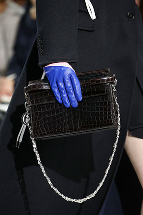 Dior RTW 2014 clutch black croc