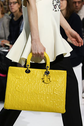 Dior RTW 2014 bag yellow