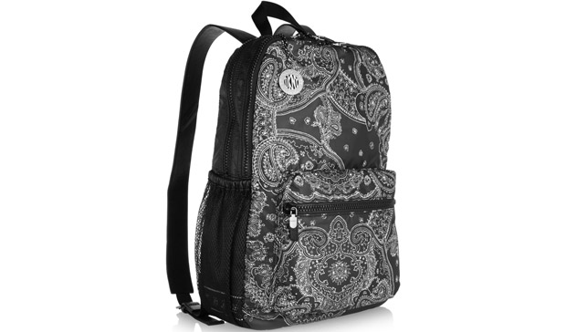 DKNY backpack paisley black leather