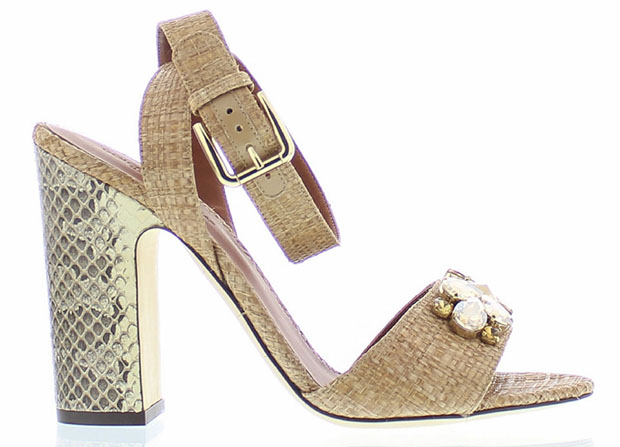 Dolce Gabbana paglia snake sandals