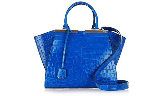 Fendi 3jours croc blauw