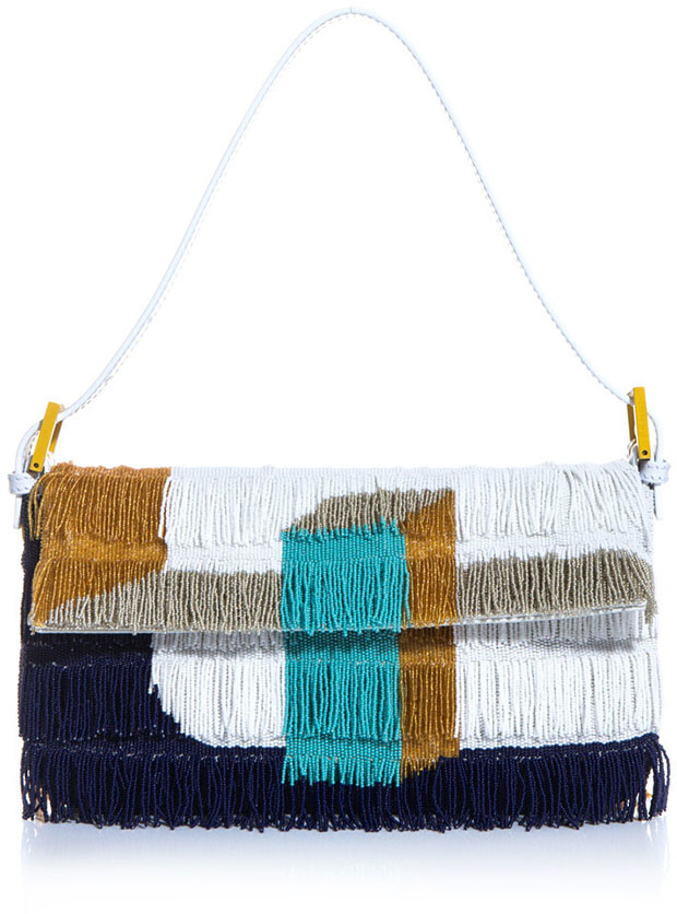 Fendi beaded fringe baguette