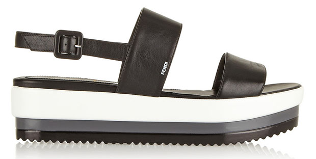 Fendi Chloé wedge flatforms