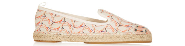Fendi print canvas espadrilles