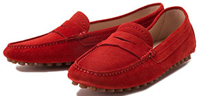Furla schoenen Tate loafers red
