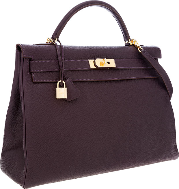 Hermès Kelly 35 cm Togo Raisin