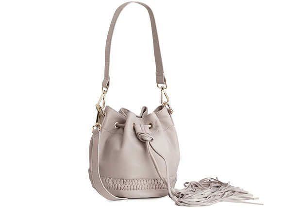 H&M beige leren buideltas