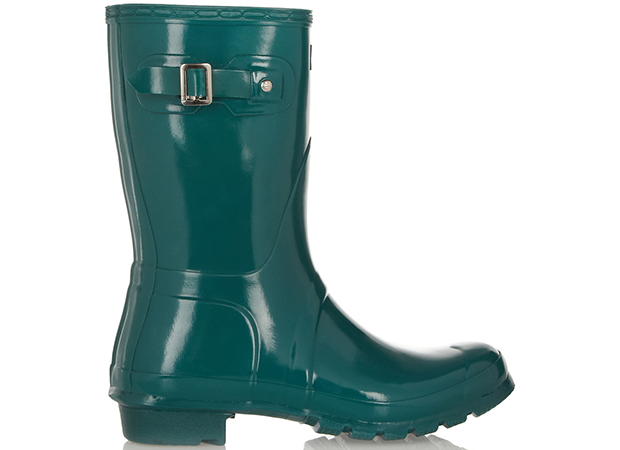 Hunter Lage groene regenlaarzen