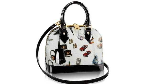 Louis Vuitton tassen retro print Alma BB