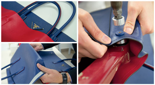 Making of Prada Double bag