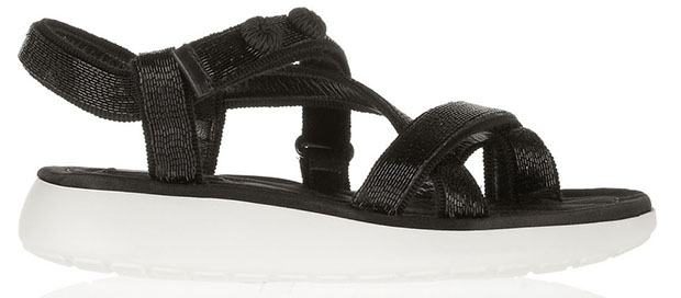 Marc Jacobs black bead embellished sandals