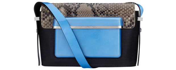 Mar Katrantzou MVK bag resort python blue