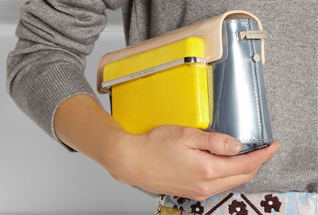Mary Katrantzou MVK bag yellow silver