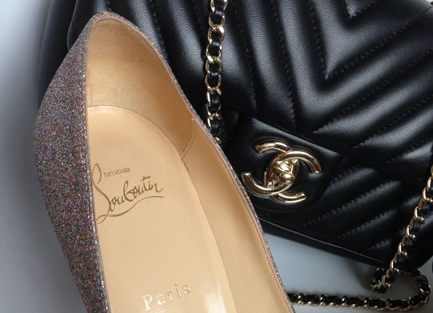 Christian Louboutin New Declic glitter 120mm