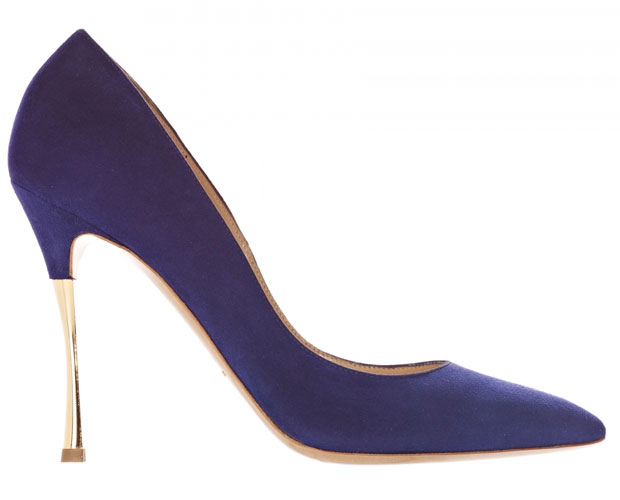 Nicholas Kirkwood purple suede pumps