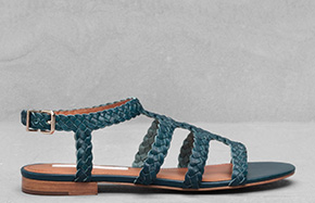 & Other Stories leather braided sandals