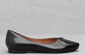 & Other Stories leather flats black