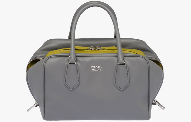 Prada Inside bag medium grey ochre