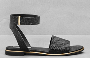 Richard Braqo & Other Stories embossed leather sandals