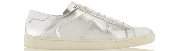 Saint Laurent metallic sneakers