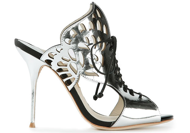 Sophia Webster silver kimimi mules