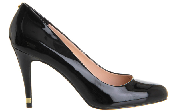 Ted Baker black patent pumps