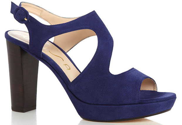 Unisa blauwe sandaal suede
