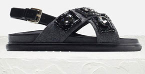 Uterqüe embellished sandals