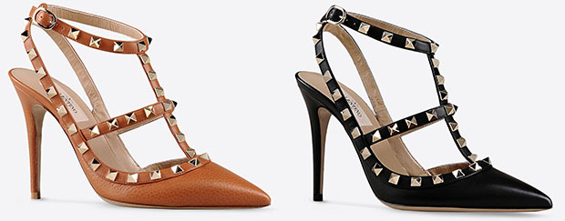 Valentino Rockstud pumps black brown