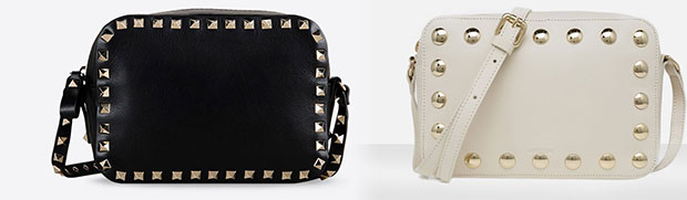 Valentino vs Uterqüe bag black white