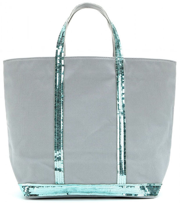 Vanessa Bruno linen shopper blue