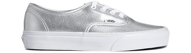 Vans authentic silver sneakers