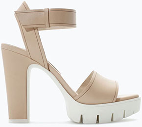 Zara herfst schoenen beige sandalen