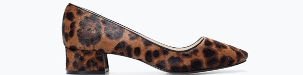 Zara midi hak leopard