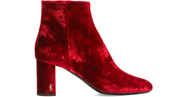 saint-laurent-loulou-boots-red-velvet - The Bag Hoarder